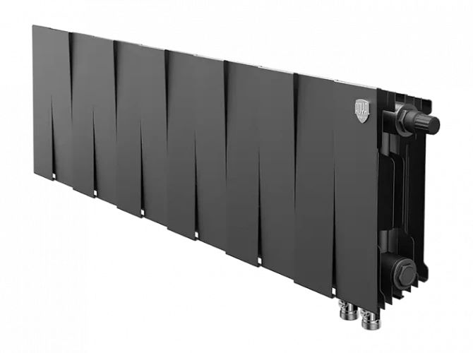 Биметаллический радиатор отопления Royal Thermo PianoForte 200 12 секций Noir Sable VDR
