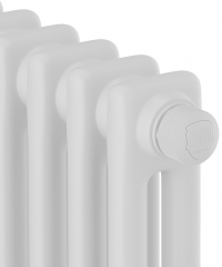 Стальной трубчатый радиатор 2-колончатый Royal Thermo Insignia VC2050 - 32 секц. RAL9016, нижнее 1/2