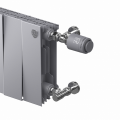 Набор термостатический Royal Thermo DESIGN PRO угловой М30х1,5 1/2" (Хром полированный)