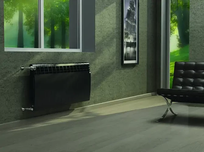 Биметаллический радиатор отопления Royal Thermo BiLiner 500 8 секций Noir Sable