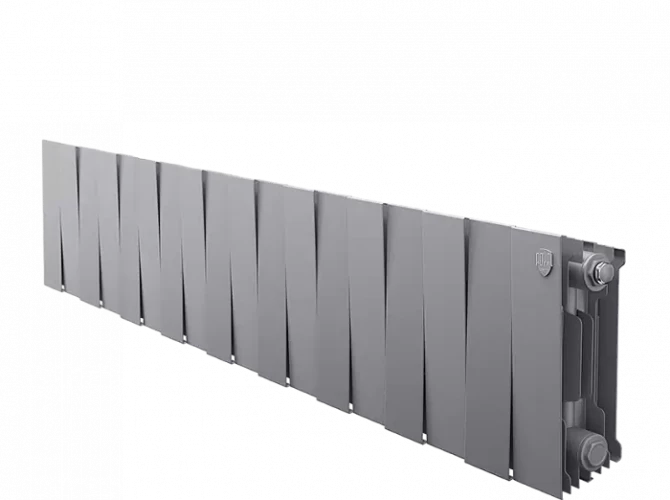 Биметаллический радиатор отопления Royal Thermo PianoForte 200 18 секций Silver Satin