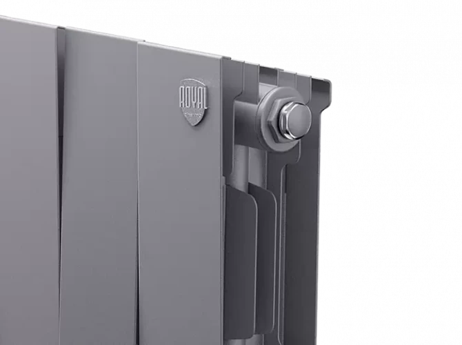 Биметаллический радиатор отопления Royal Thermo PianoForte 200 18 секций Silver Satin