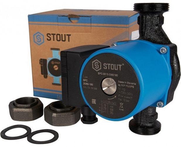 Насос для отопления STOUT 25/60-180 (SPC-0010-2560180)