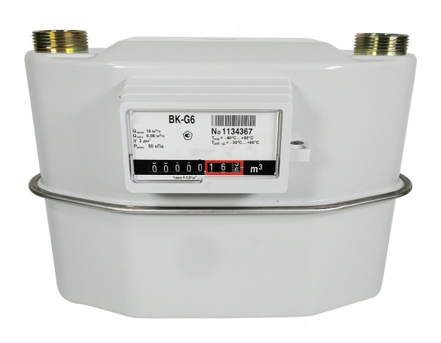 Счётчик газа ВК-G6 левый Раско Газэлектроника