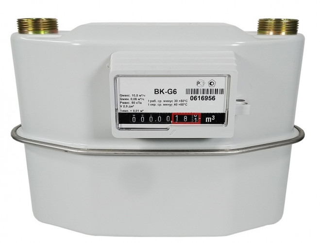 Счётчик газа ВК-G6 правый Раско Газэлектроника