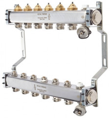 Для отопления Royal Thermo 1" ВР-3/4" НР, 4 выхода, нерж. (RTE 51.104)